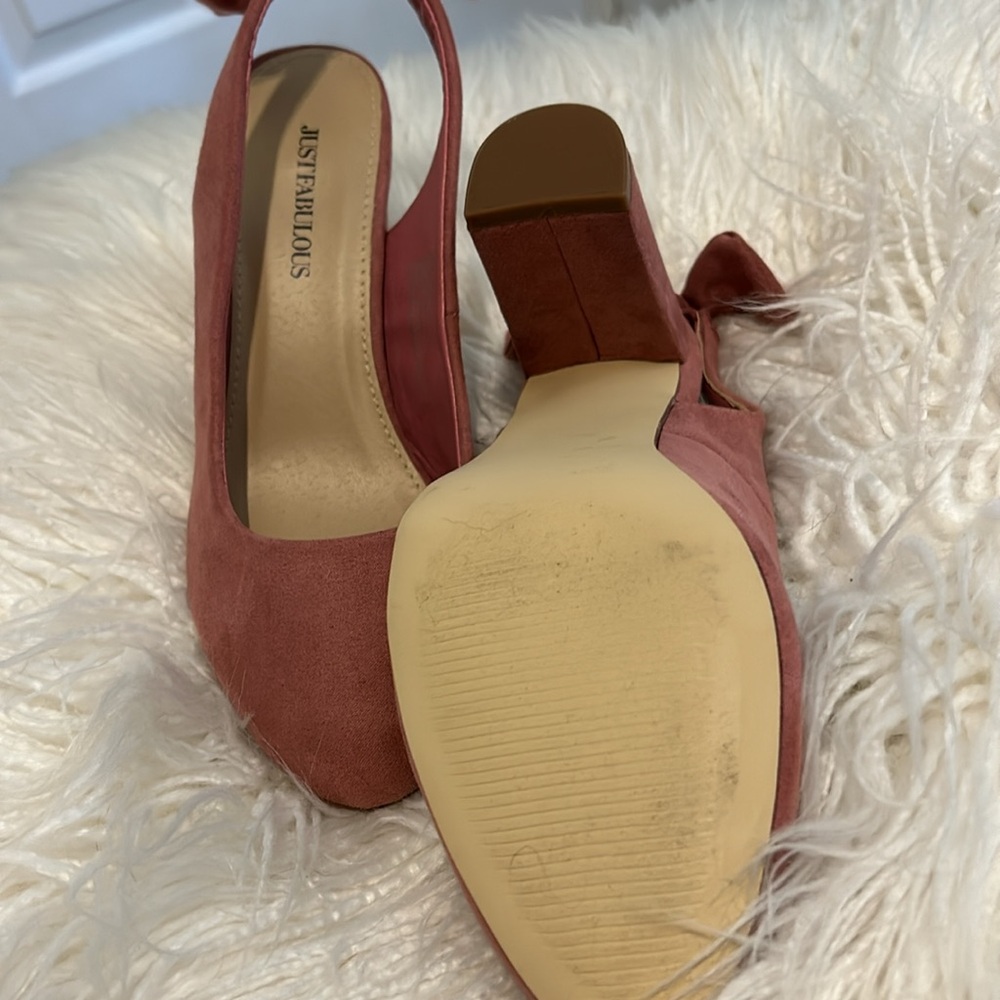 Justfab Pink Heel - Picture 6 of 7